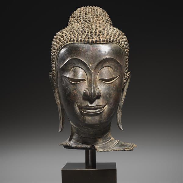 21. Bronze Thai Head