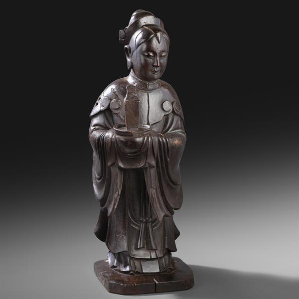 5. Carved Wooden Figure of Guanyin