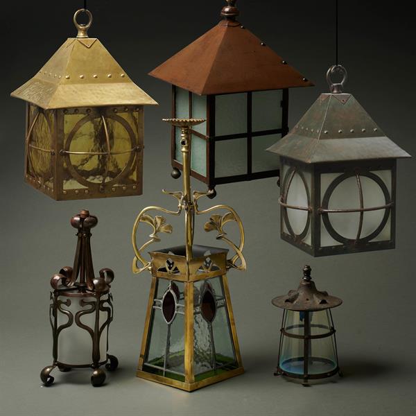 48. Six Arts and Crafts Lanterns