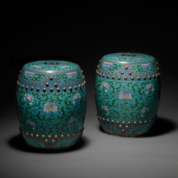 14. Barrel Stools
