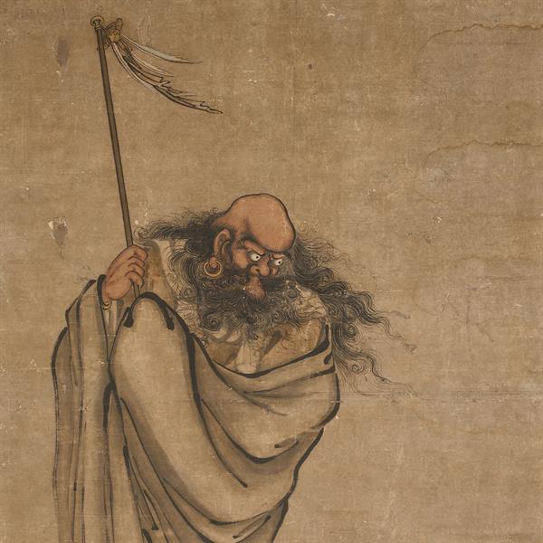 Buddhist monk painting