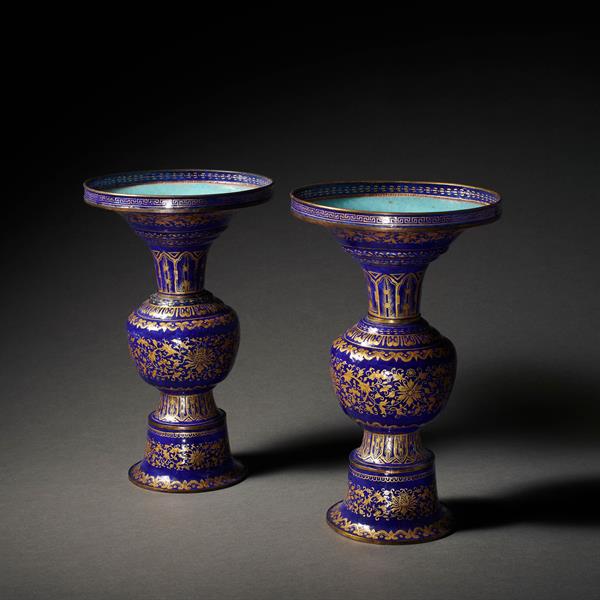 Pair of Temple Vases