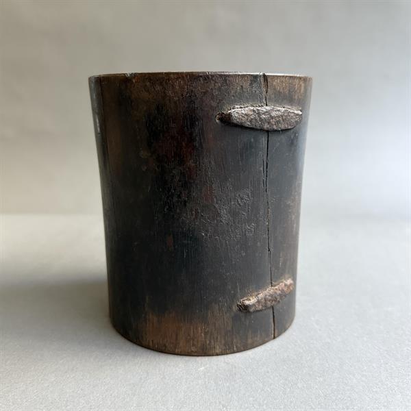44. Hardwood Brush Pot