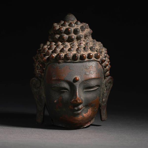 15. Gilt Buddha Head
