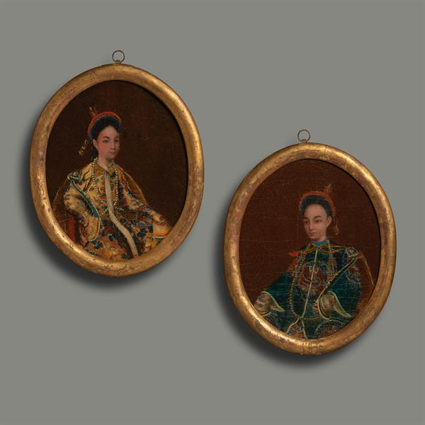 9. Pair of  Portraits