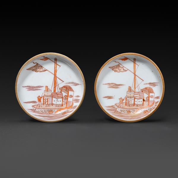 Pair of Namban Dishes