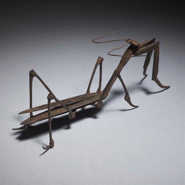 13. Articulated Iron Model of a Praying Mantis