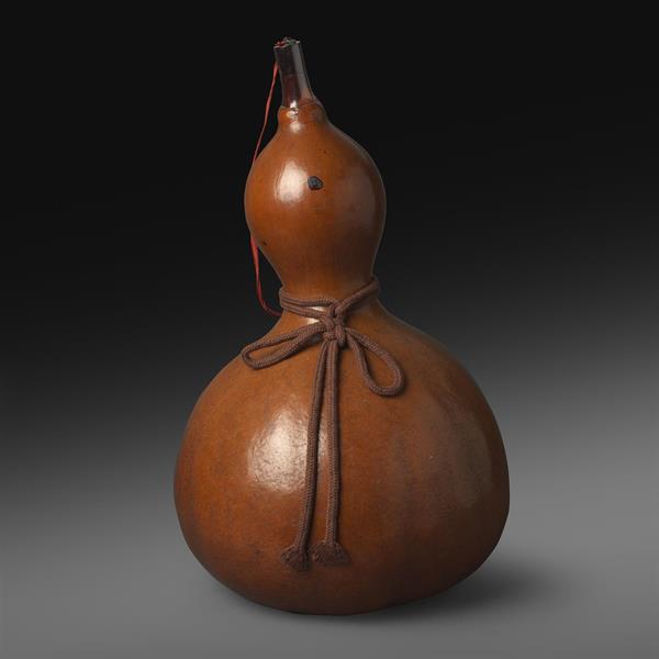 27. Large Natural Gourd Wine Carrier